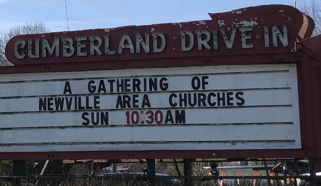 While some churches go virtual, others go old school: Drive-ins