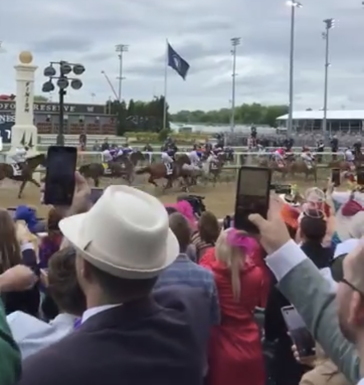 Kentucky Derby finish line