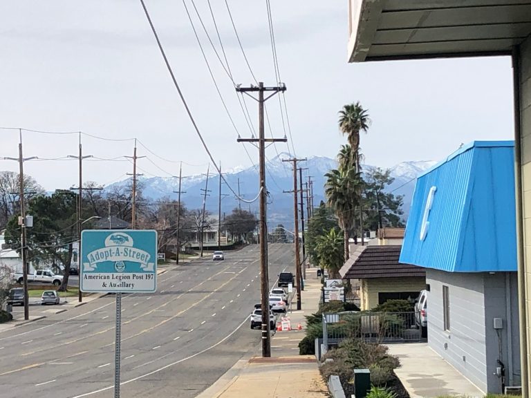 Pictured is Redding, California.