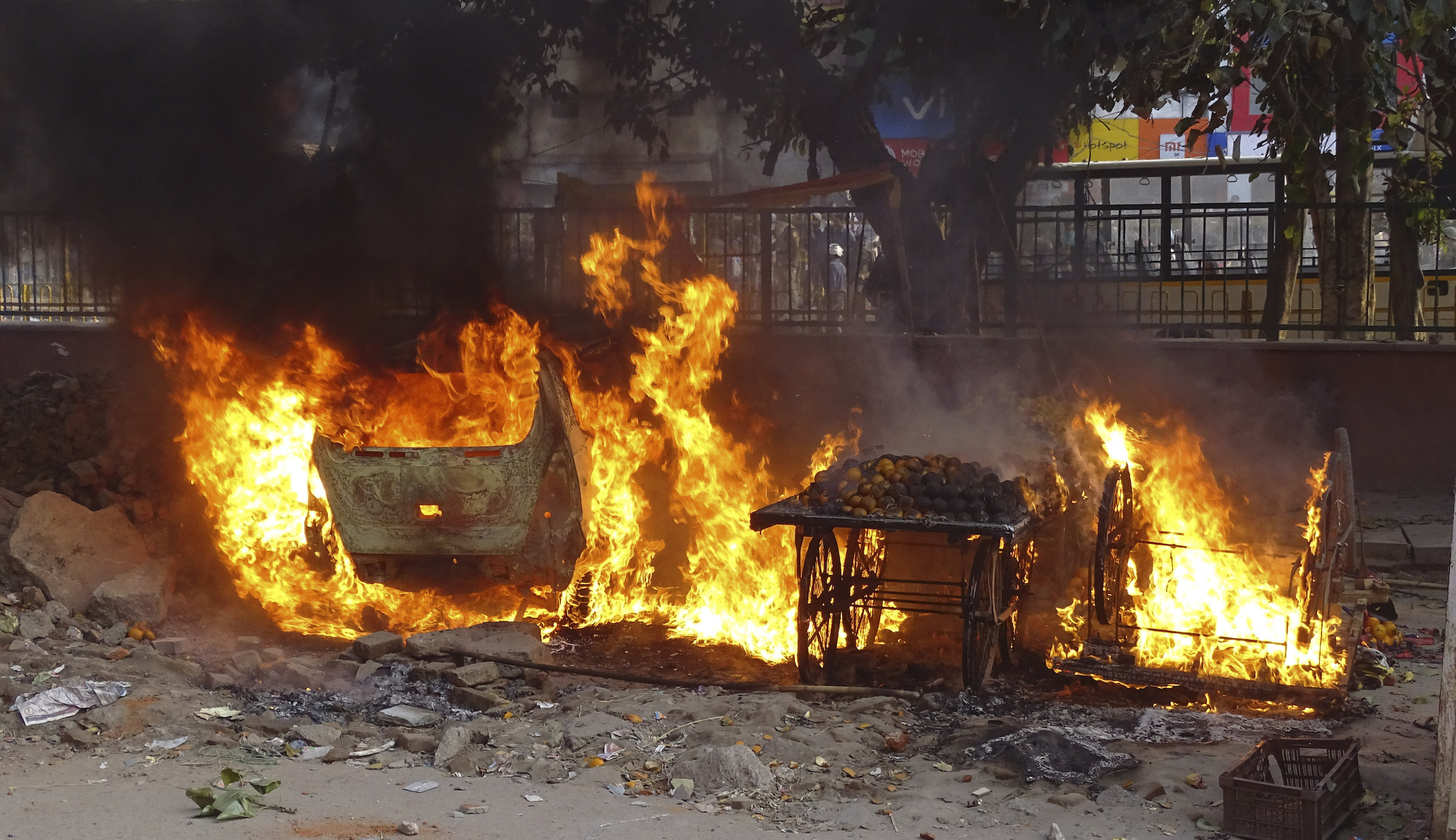 More than a dozen killed in Delhi clashes between Hindu and Muslim groups during Trump visit to India