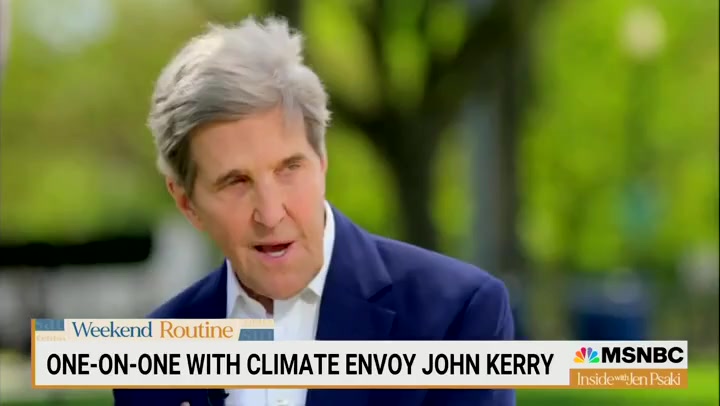 John Kerry on with Jen Psaki on MSNBC
