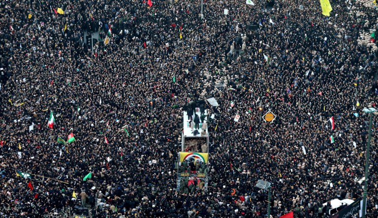 ‘Basically propaganda’: Soleimani funeral crowds create a false image of national mourning, analysts say
