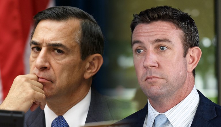 Darrell Issa and Duncan Hunter are seen.