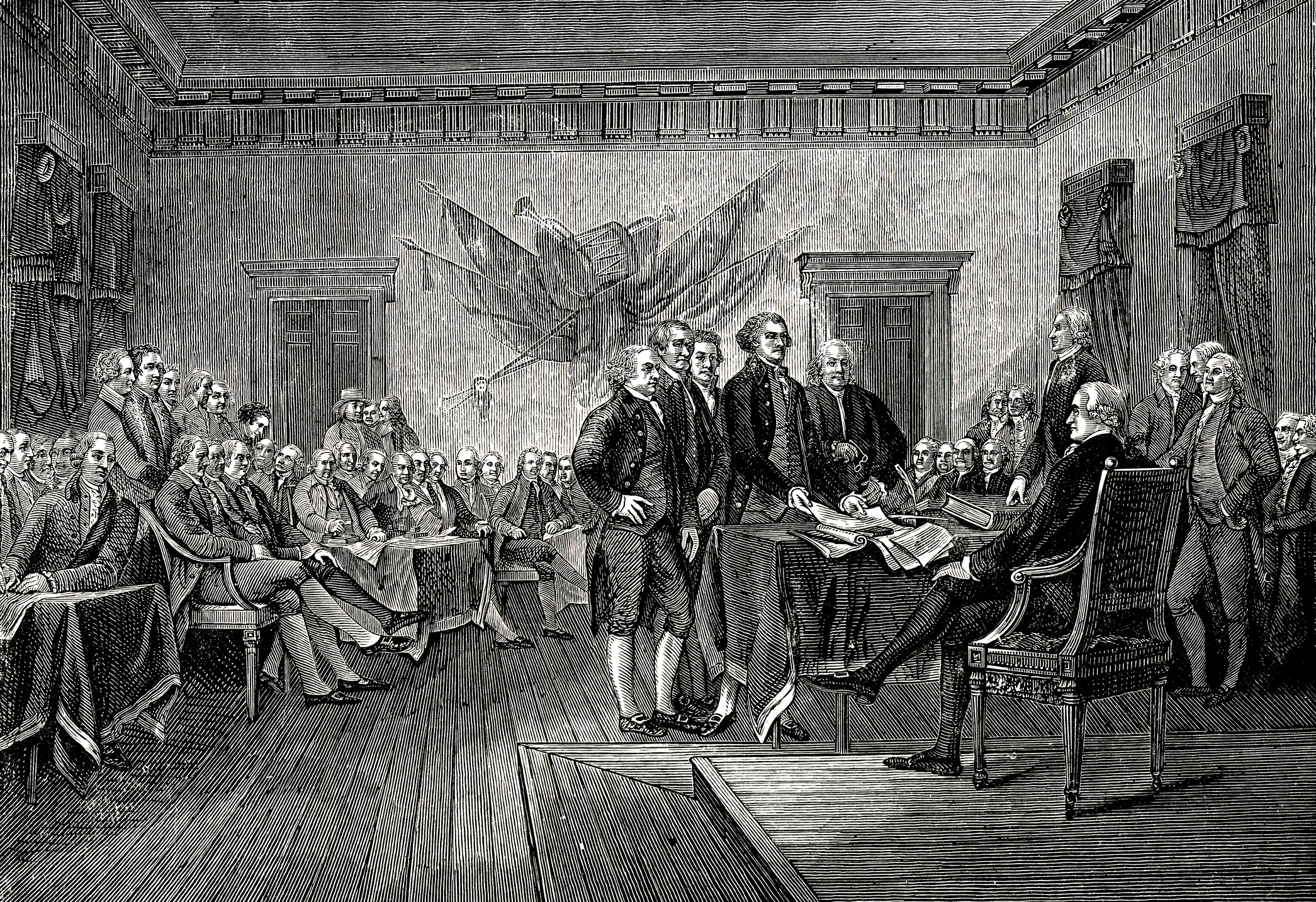 Signing The Declaration Of Independence