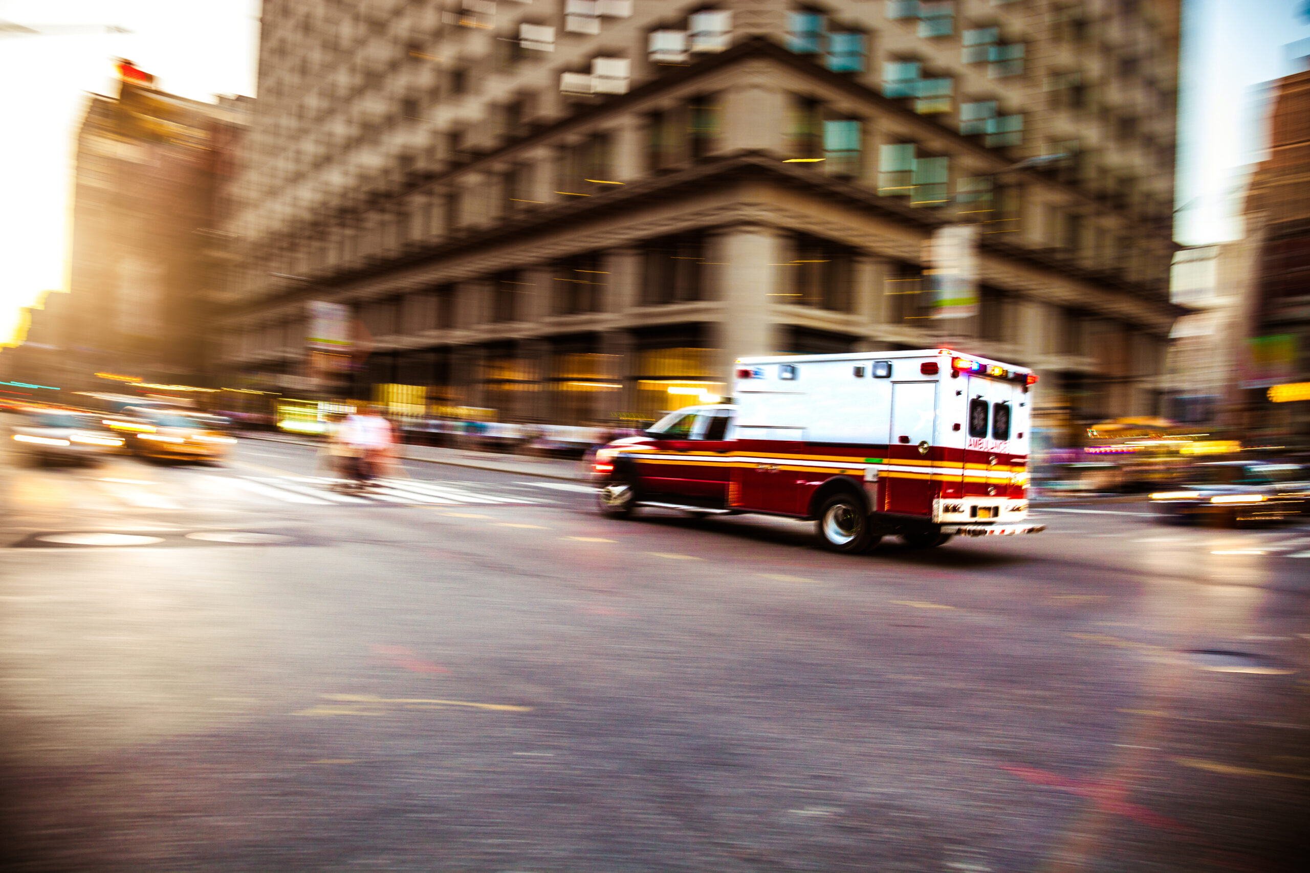 Man steals ambulance while medics treat patient, leading to police chase