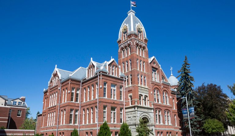 The campus of Central Washington University in Ellensburg, Washington on August 21, 2015.