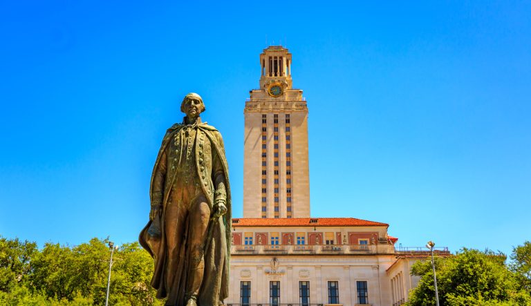 Austin, Texas - June 6, 2016: The Main Building (known colloquially as The Tower) is a structure at the center of the University of Texas at Austin campus.