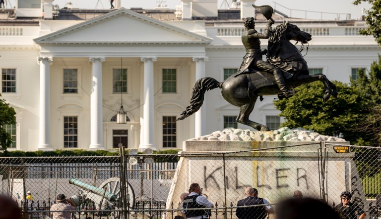 Organizer of attempt to take down Andrew Jackson statue outside White House arrested: Report