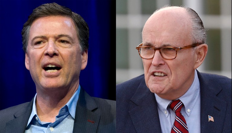 James Comey and Rudy Giuliani