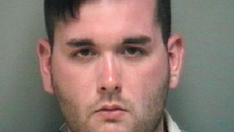 FILE - This undated file photo provided by the Albemarle-Charlottesville Regional Jail shows James Alex Fields Jr. A sentencing hearing has been moved up for the self-avowed white supremacist convicted of federal hate crimes for plowing his car into a crowd of anti-racism protesters at a 2017 white nationalist rally in Virginia. Fields was originally scheduled to be sentenced July 3, 2019. A notice filed in court says the hearing has been moved to June 28. 