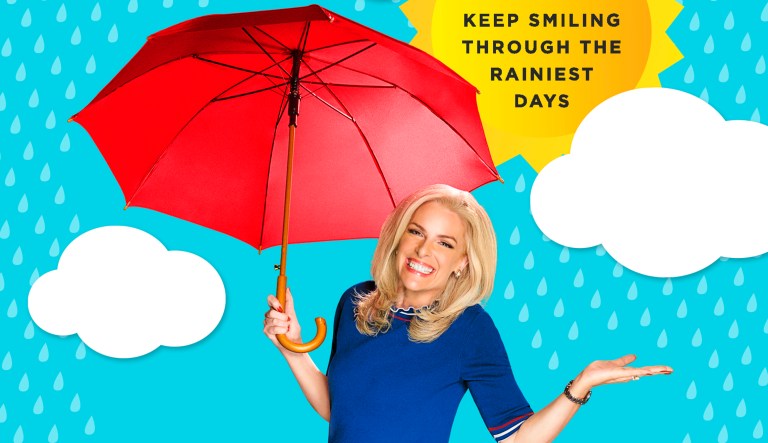 This cover image released by Harper shows "Mostly Sunny: How I Learned to Keep Smiling Through the Rainiest Days" by Janice Dean.
