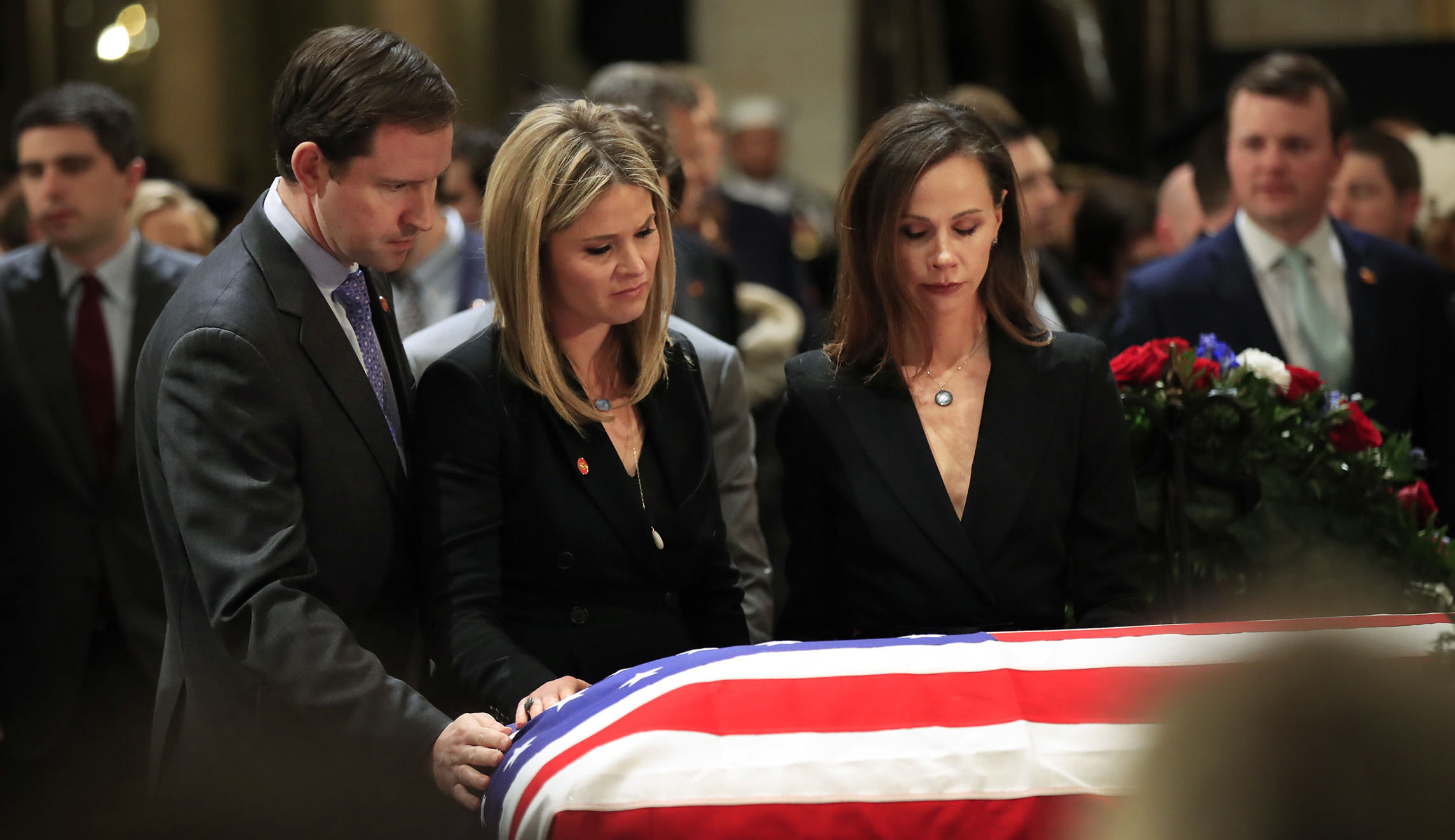 George H.W. Bush’s granddaughters Jenna and Barbara: ‘We’re both heartbroken’
