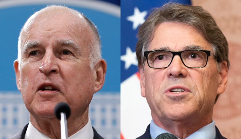 Jerry Brown and Rick Perry.