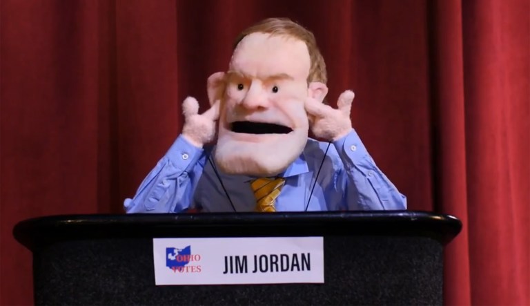 Jim Jordan mocked as sexist puppet in Ohio campaign ads