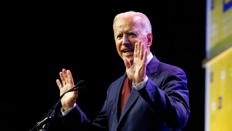 Democratic presidential candidate, former Vice President Joe Biden speaks during the Human Rights Campaign Columbus, Ohio Dinner at Ohio State University Saturday, June 1, 2019.