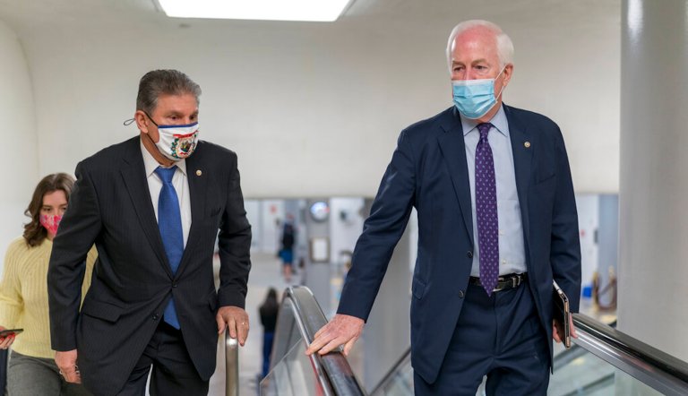 ‘If they don’t want you, we do’: Cornyn says he texted Manchin to switch parties