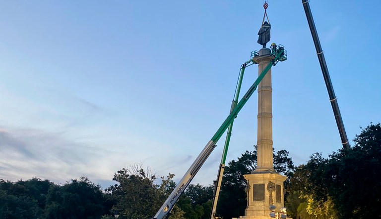 Crews start removing South Carolina statue of John C. Calhoun following city council vote
