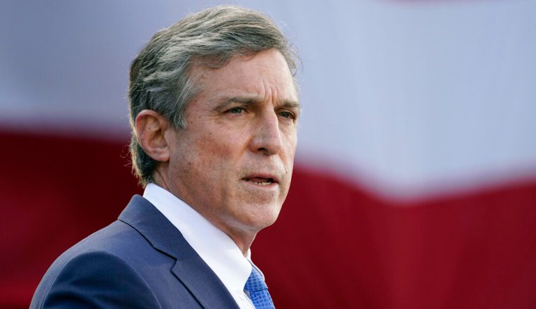 Delaware Gov. John Carney speaks at the Major Joseph R. 