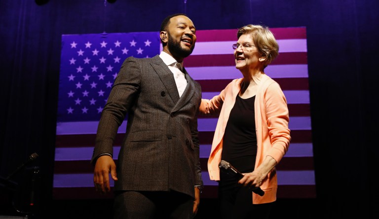 John Legend serenades voters for Warren by stressing ‘brilliance’ over electability