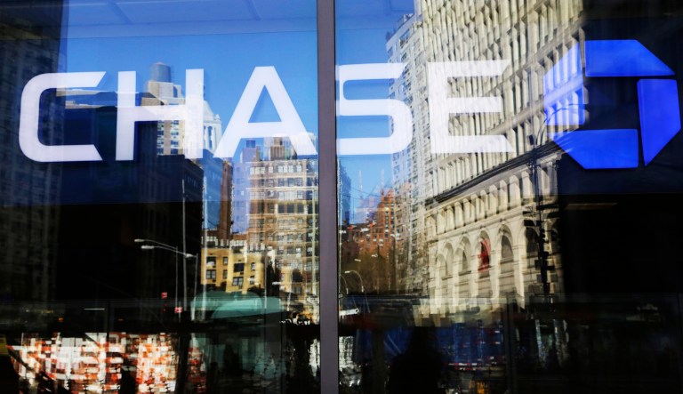 FILE- This Jan. 11, 2016, file photo shows a Chase bank branch in New York. JPMorgan Chase & Co. reports earnings Friday, July 13, 2018.
