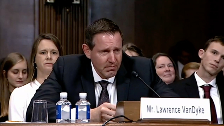 One of President Trumpâs nominees for the Ninth Judicial Court of Appeals sobbed during a Senate Judiciary Committee hearing when he pushed back on the notion that he would not be fair to people who are gay and transgender. 