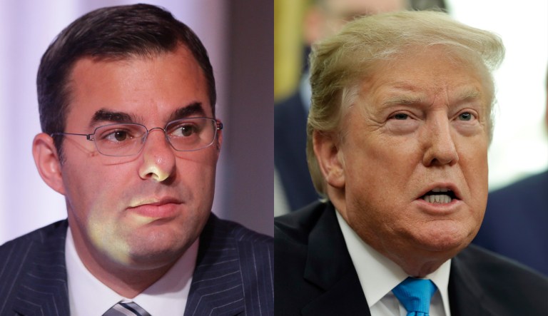 Justin Amash and Donald Trump.