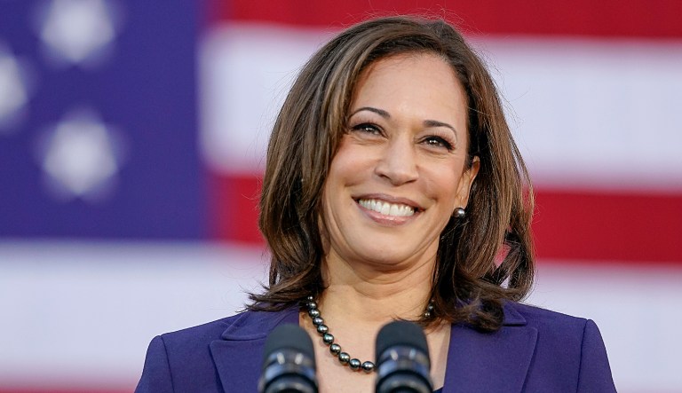 Democratic Sen. Kamala Harris, of California, smiles as she formally launches her presidential campaign at a rally in her hometown of Oakland, Calif., Sunday, Jan. 27, 2019.