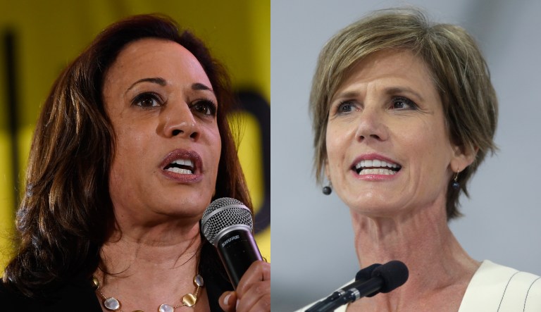 Kamala Harris and Sally Yates.