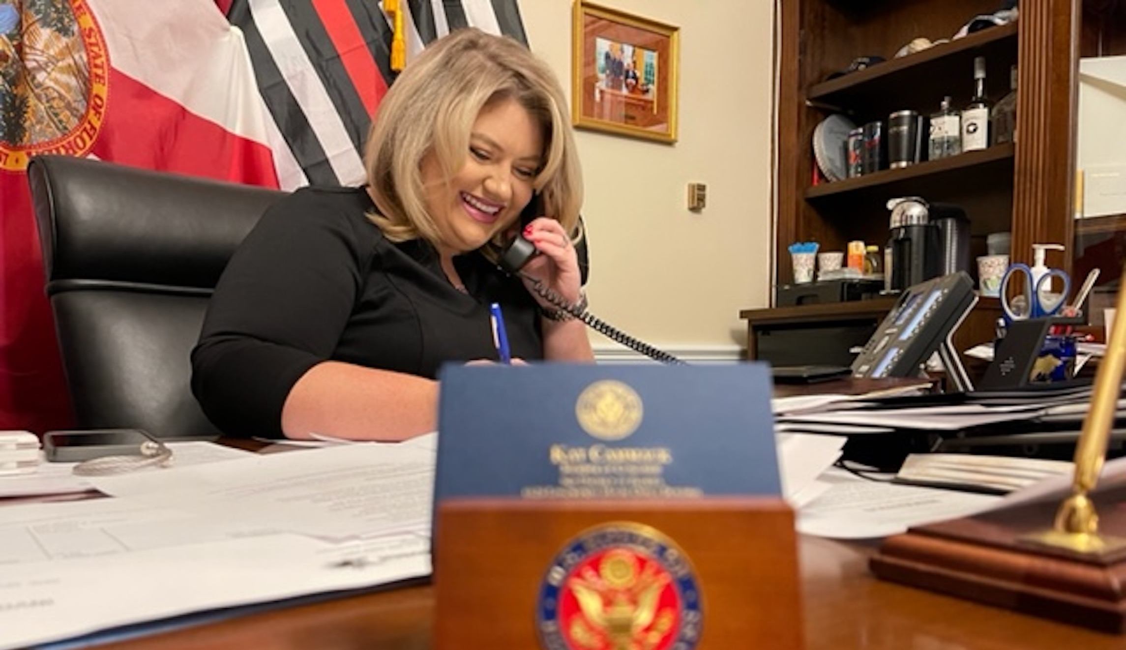 WATCH: Kat Cammack accuses Dems of rushing budget vote for weekend party