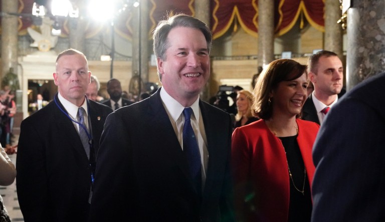 President Donald Trump delivers his State of the Union address to a joint session of Congress on Capitol Hill in Washington.