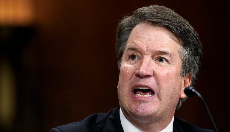 Brett Kavanaugh, U.S. Supreme Court associate justice nominee for U.S. President Donald Trump, speaks during a Senate Judiciary Committee hearing in Washington, D.C., U.S., on Thursday, Sept. 27, 2018. KavanaughÂ angrily, tearfully and "unequivocally" denied sexually assaulting Christine Blasey Ford, after she told senators at a dramatic hearing that she's "one hundred percent" certain he is the one who attacked her when they were teenagers.