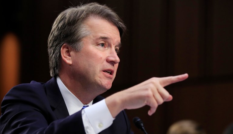 Supreme Court nominee Brett Kavanaugh, testifies before the Senate Judiciary Committee on Capitol Hill in Washington, Wednesday, Sept. 5, 2018, for the second day of his confirmation hearing to replace retired Justice Anthony Kennedy.