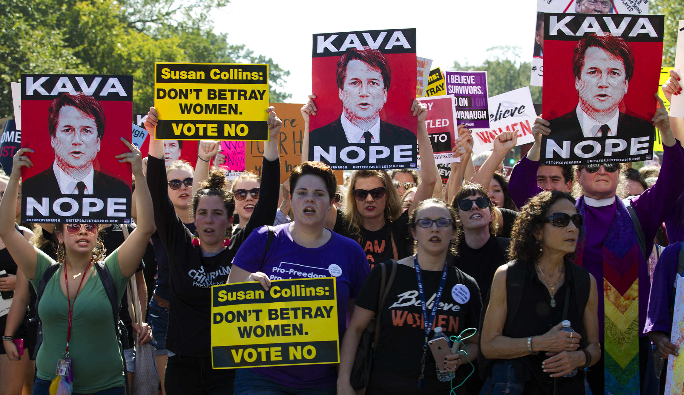 Trump alleges that anti-Kavanaugh protesters are ‘paid professionals’