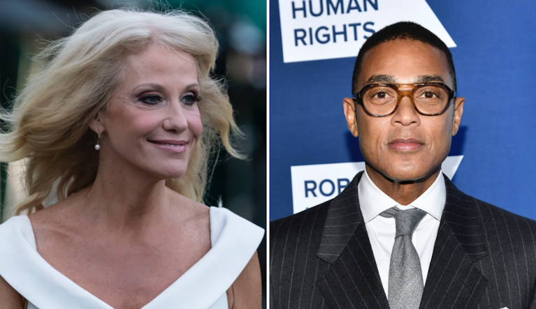 Former White House counselor Kellyanne Conway (left) and former CNN host Don Lemon.