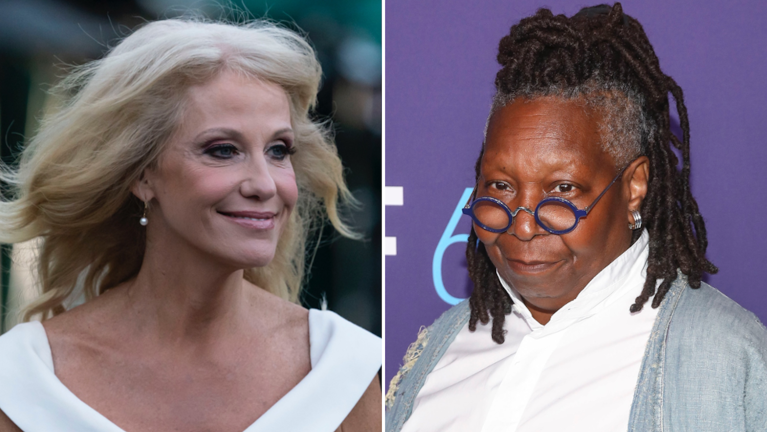 Former White House counselor Kellyanne Conway (left) and 