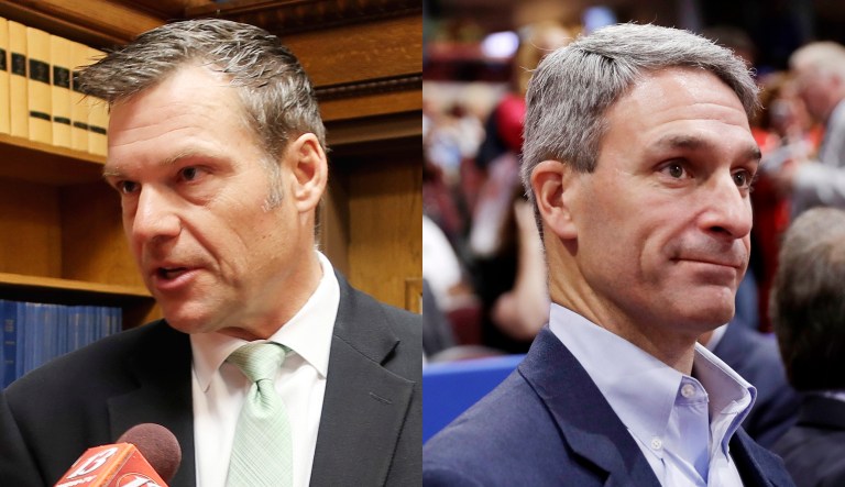 Kris Kobach and Ken Cuccinelli are pictured.