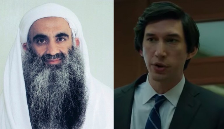 Khalid Sheikh Mohammed and Adam Driver.