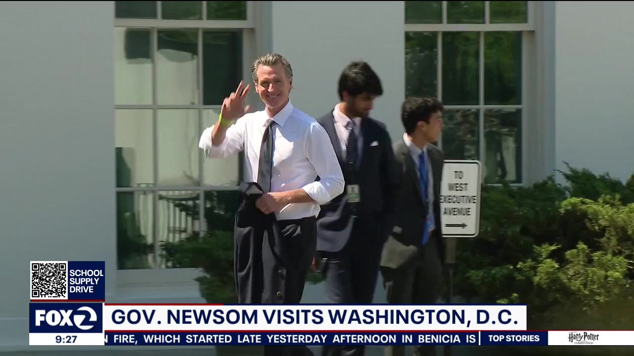 White House hunting? Newsom visits while Biden is away