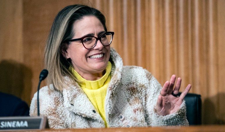 ‘Couldn’t be more grateful’: Democratic Sen. Kyrsten Sinema runs Boston Marathon