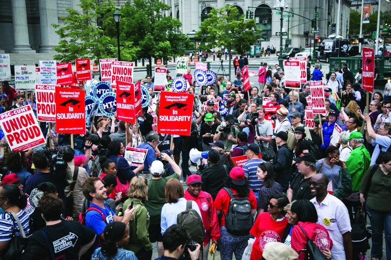 A war over workers’ rights, individual versus collective