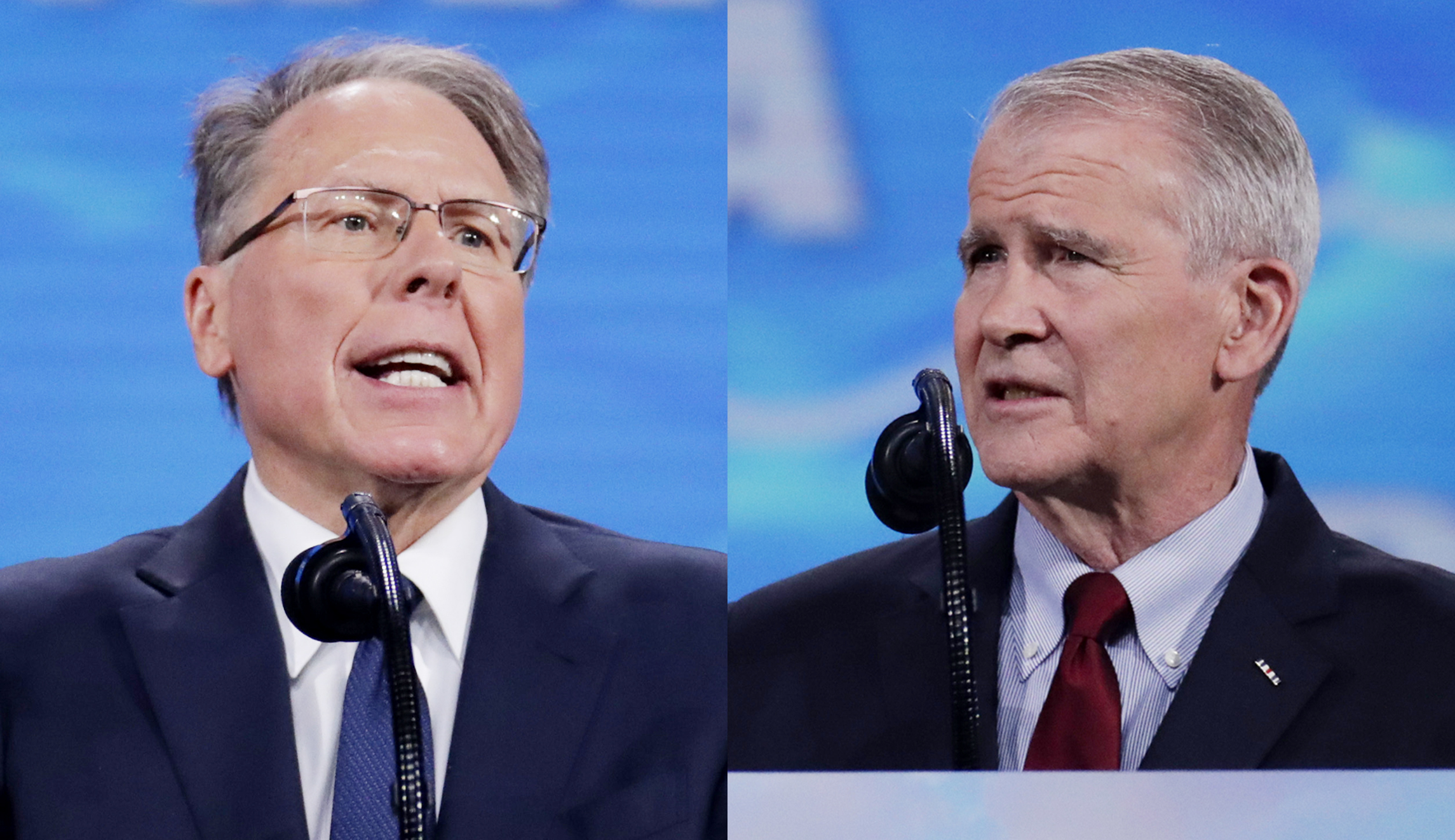 NRA in turmoil as Oliver North accused of blackmailing Wayne LaPierre to resign