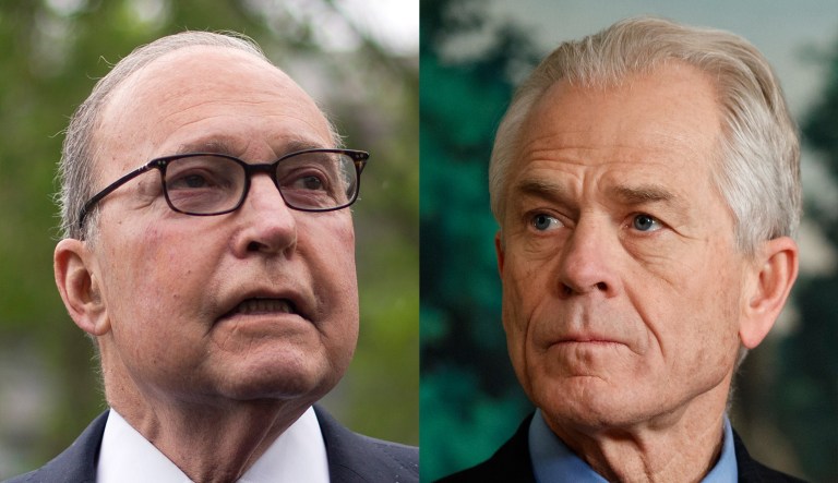 Larry Kudlow and Peter Navarro.