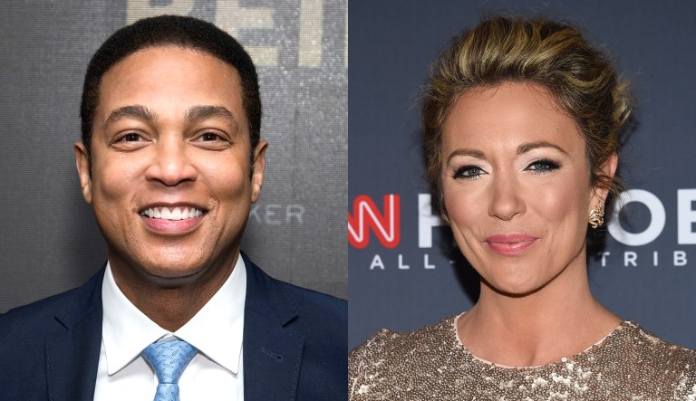 Don Lemon and Brooke Baldwin of CNN are pictured.