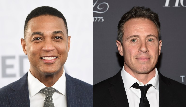 Chris Cuomo (right) and Don Lemon are seen.