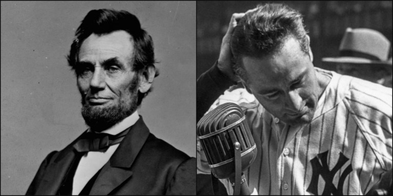 July 4th: Abraham Lincoln and Lou Gehrig