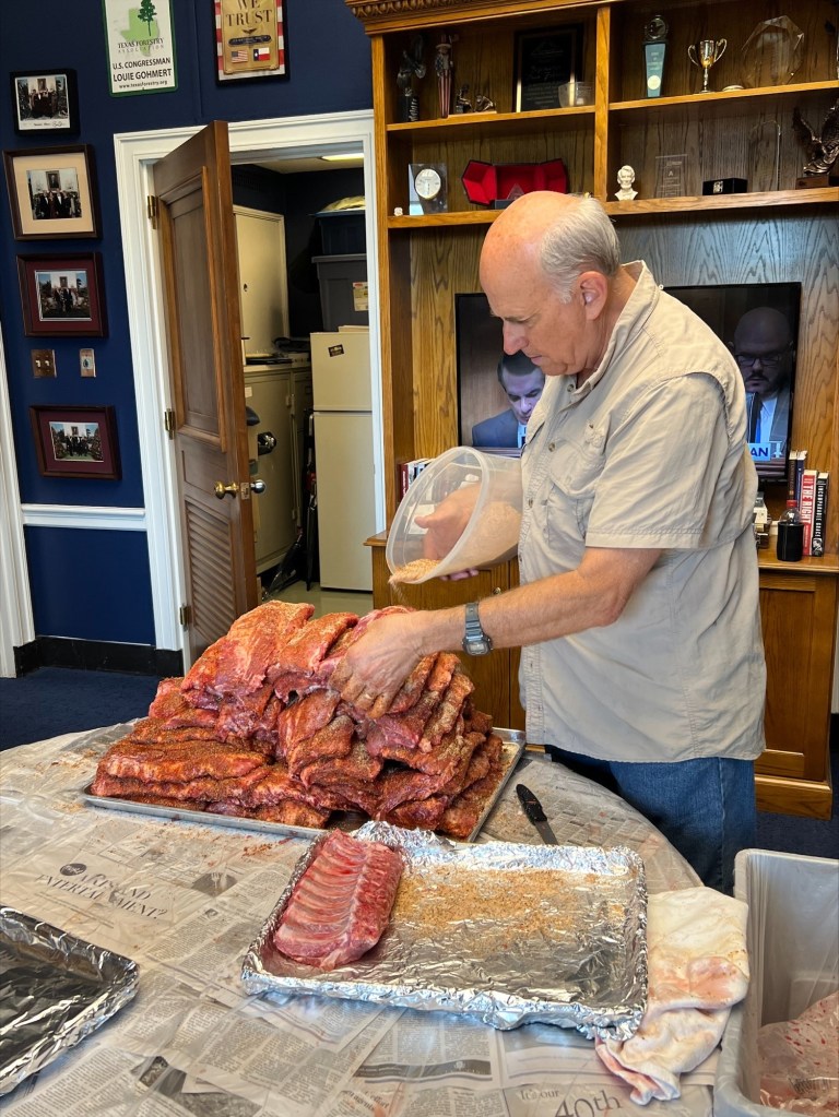 BBQ ribs worked as Rep. Louie Gohmert’s olive branch