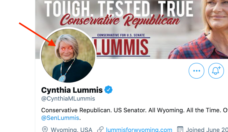 Laser-eyes Lummis: Wyoming senator changes profile picture to join in Bitcoin meme