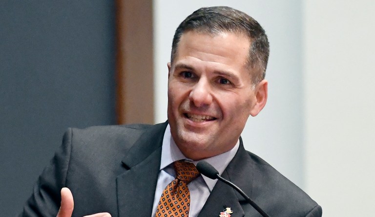 Republican Party gubernatorial candidate Marc Molinaro participates in a debate on Nov. 1, 2018, in Albany, N.Y. Molinaro is a primary candidate for U.S. Congress in New York's 19th District.