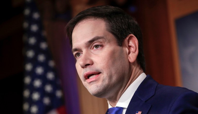Sen. Marco Rubio, R-Fla., speaks at a news conference to discuss Paid Family Leave legislation, on Capitol Hill in Washington, Thursday, Aug. 2, 2018.