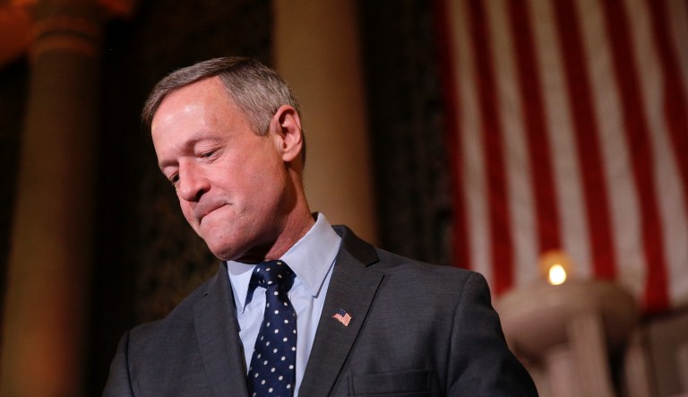 Martin O'Malley, former governor of Maryland, speaks during the Democratic National Convention (DNC) in Philadelphia, Pennsylvania, U.S., on Wednesday, July 27, 2016. With the historic nomination for the first woman to run as the presidential candidate of a major U.S. political party, Democrats gathered in Philadelphia hoped they had turned a corner on Tuesday.